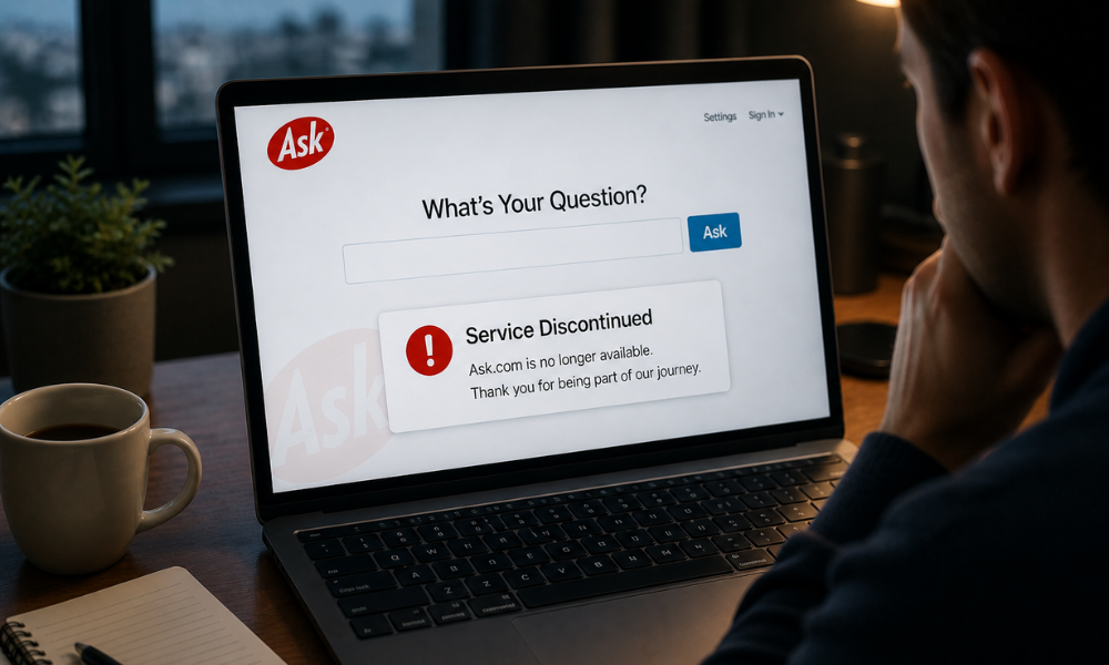 Akcom Ask.com Shuts Down: The End of Ask Jeeves Era After 25 Years