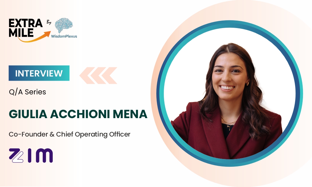 Giulia Acchioni Mena, Chief Operating Officer at ZIM Connections Giulia Acchioni Mena, Chief Operating Officer at ZIM Connections